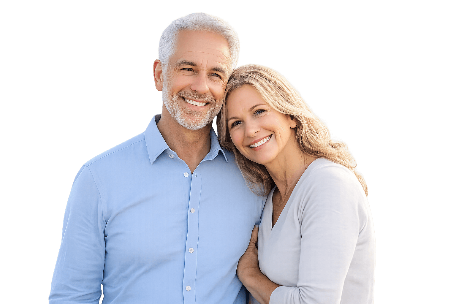 Happy Medicare couple using an advisor-guided review